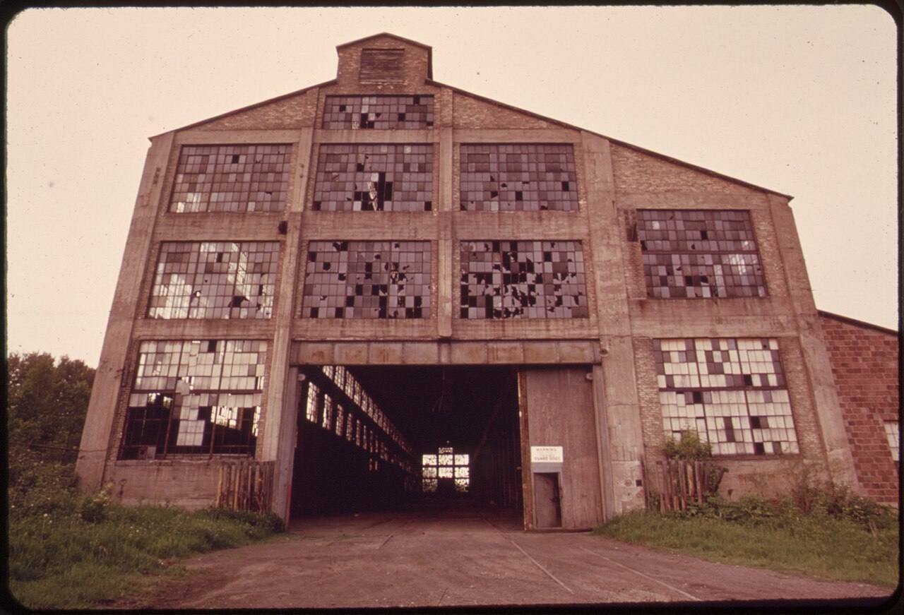 Abandoned Factory in Riverside, a Suburb of Duluth on the St Louis River