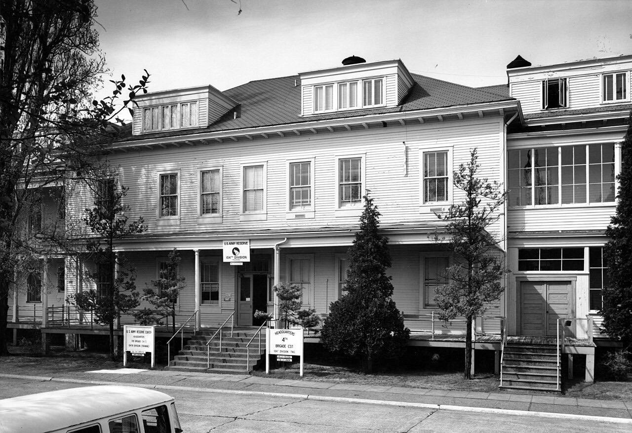 Hospital at Fort Lawton, Seattle, Washington, circa 1970s.