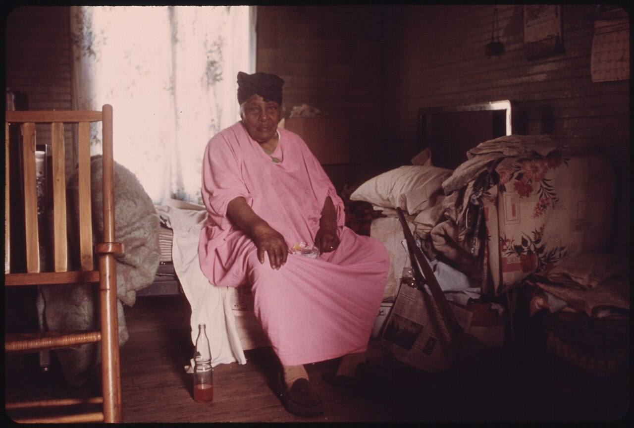 Mrs. Thaxton, 90, is a Widow and Mother of Retried Miners Who Live in Rhodell, West Virginia, near Beckley. Nurses In...