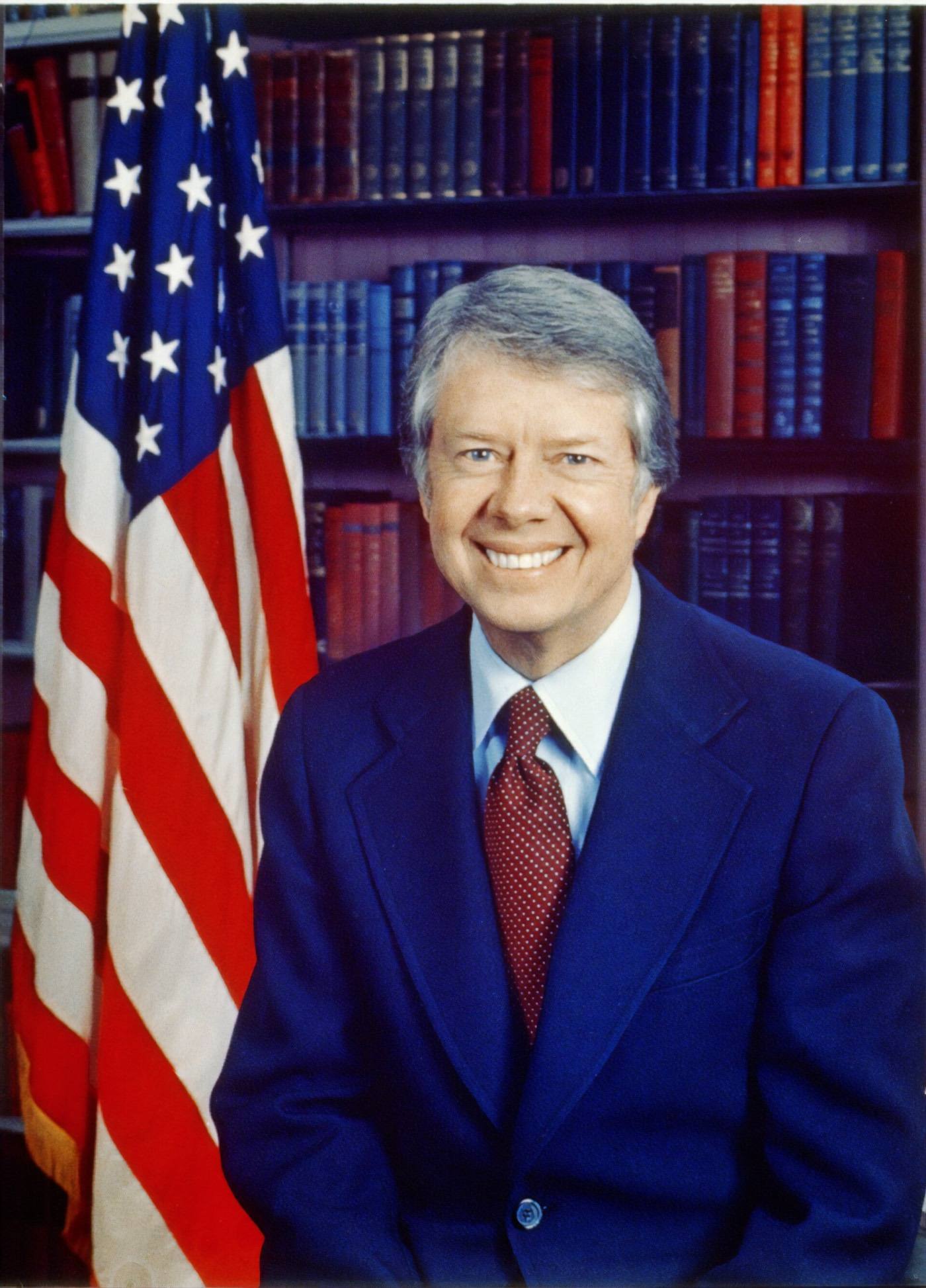 Official portrait of President Jimmy Carter taken on January 31, 1977.