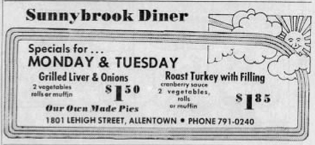Sunnybrook Diner - 17 Jun MC - Allentown PA