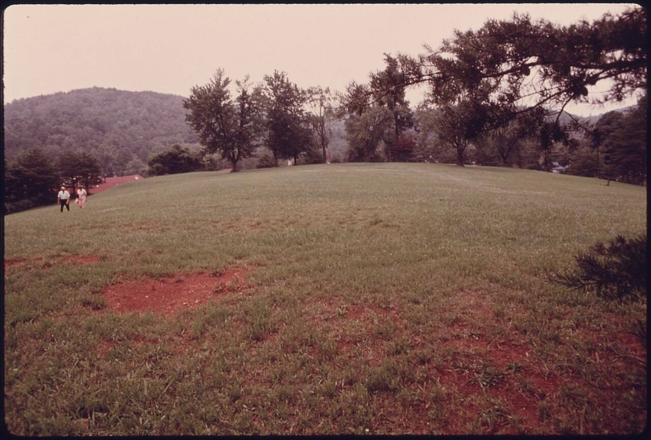 Unicoi Hill, Site of Planned Recreational Facilities for the Small Town of Helen, Georgia, near Robertstown. One...