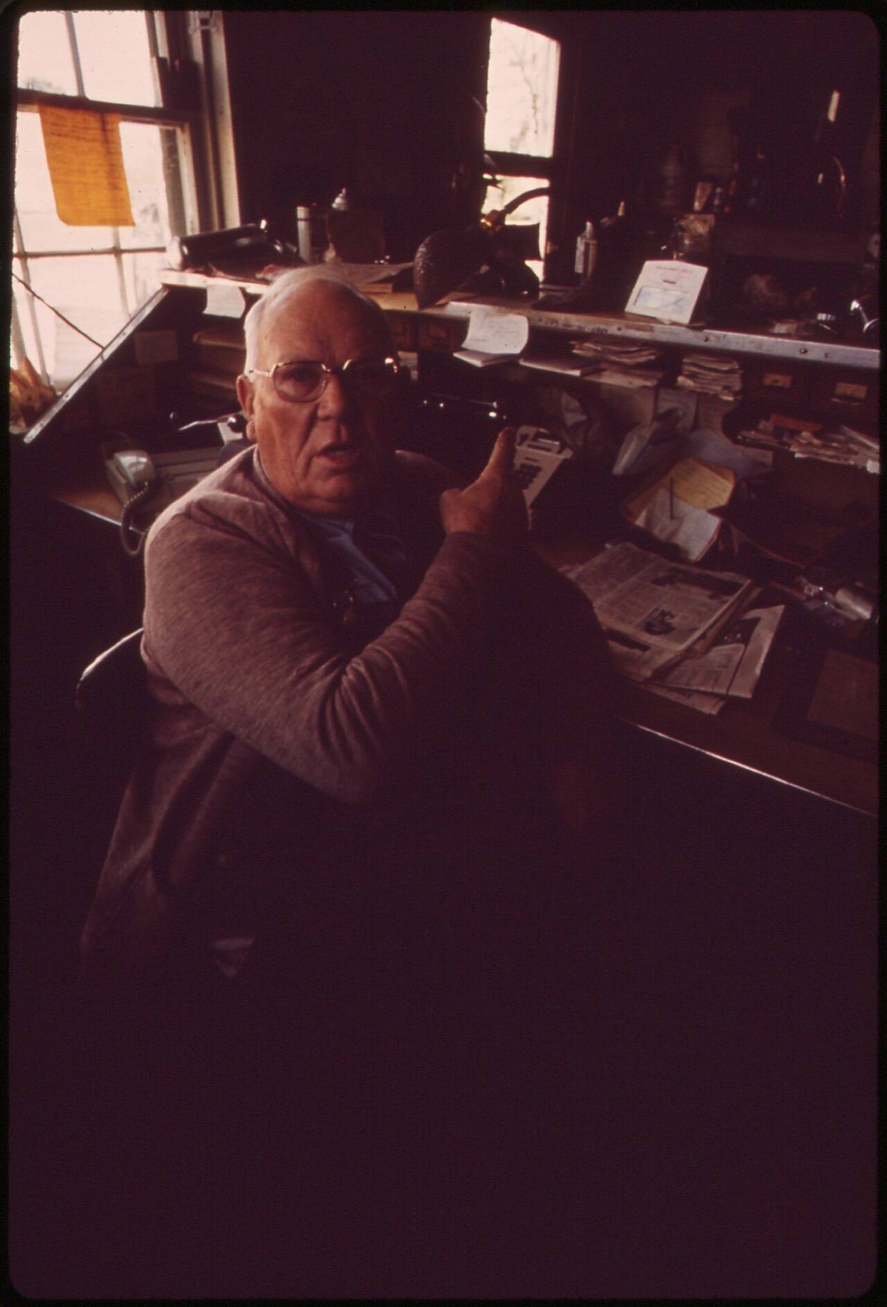 Walter Doheling, 72 Proprietor of the Only Gas Station and Store in the Small Town of Surprise. Mr. Doehling, Who...