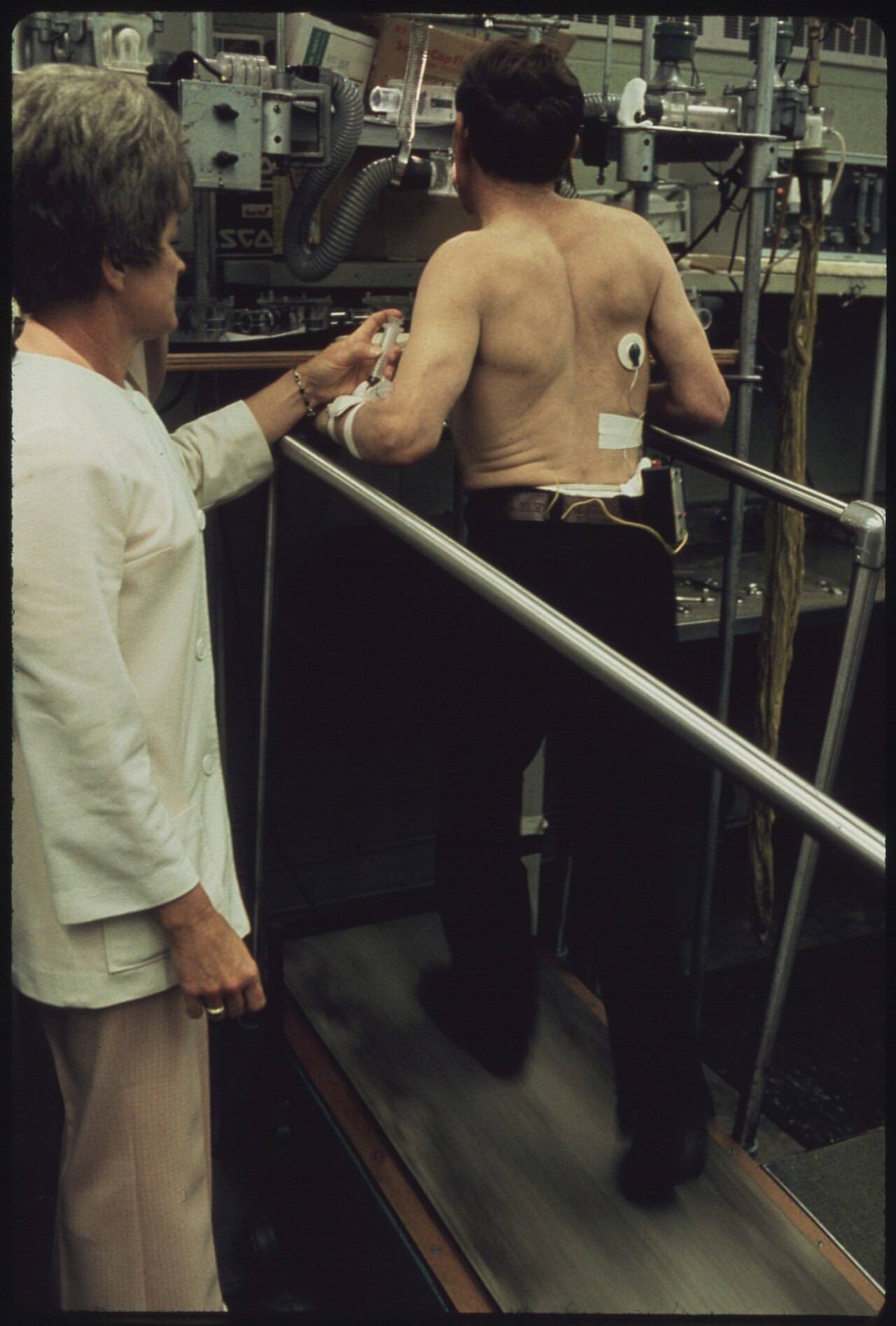 Delila Lafon. a Technician at the Black Lung Laboratory at the Appalachian Regional Hospital in Beckley, West...