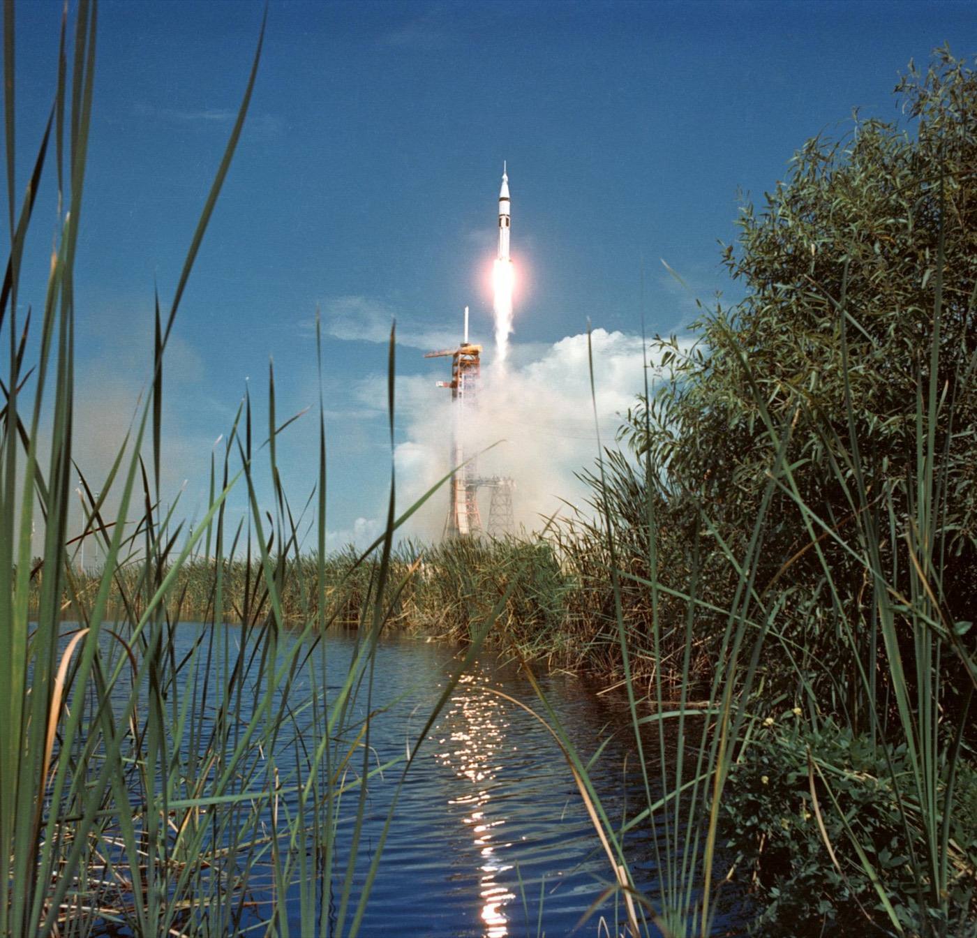 Liftoff - Apollo-Soyuz Test Project (ASTP) - KSC