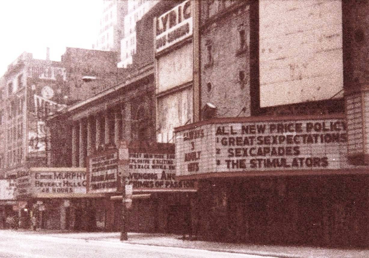 42nd St., Manhattan in disrepair in 1985, before renovation.