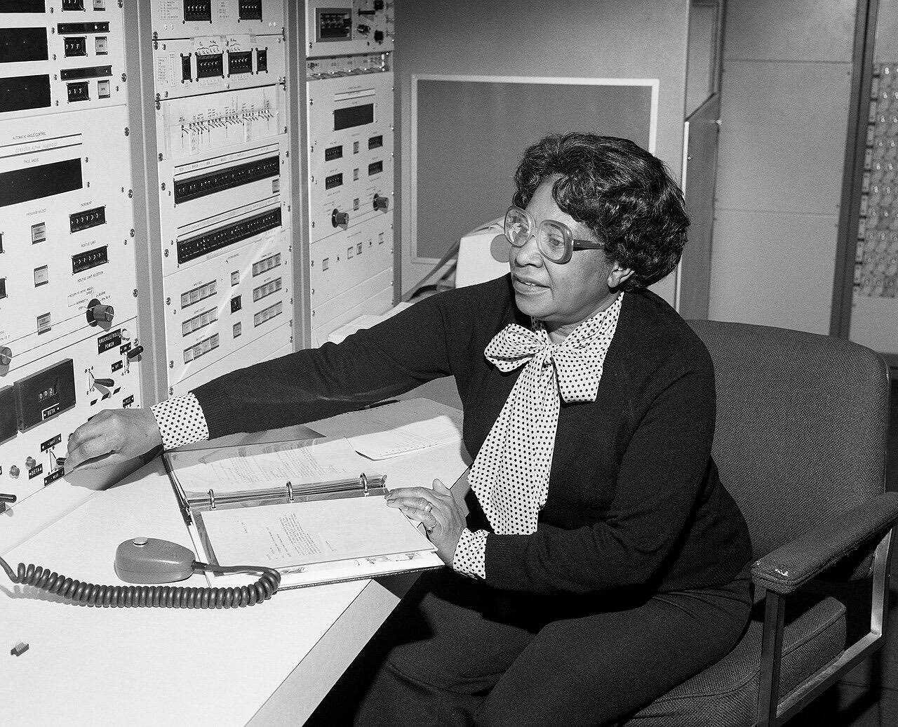 Mary Jackson working at NASA Langley