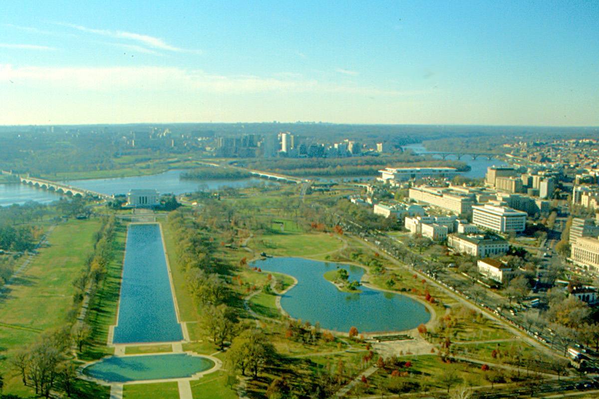Washington - Looking West from Washington Monument (1988)