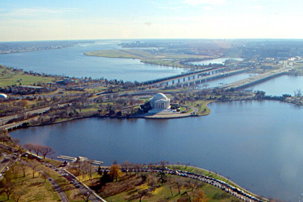 Washington - Southeast from Washington Monument (1988)