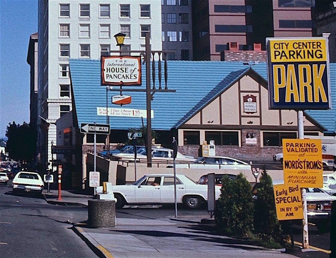 Downtown Portland Ore International House of Pancakes in 1983