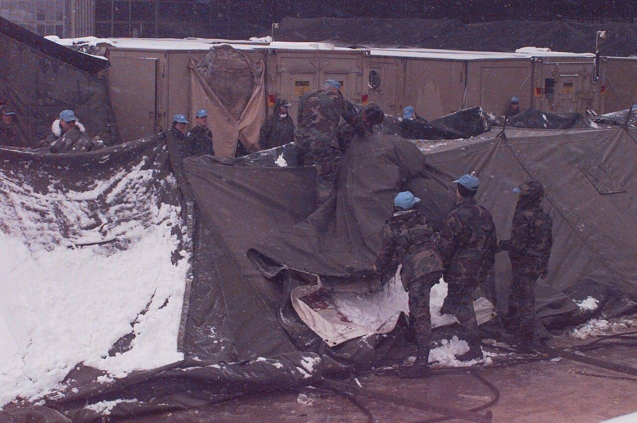U.S. Hospital Zagreb at Camp Pleso, Zagreb, Croatia, 1995-12-06