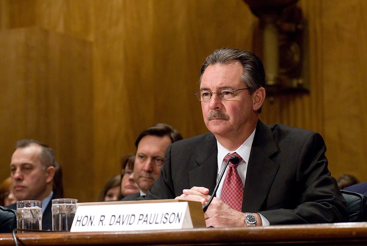 Washington, DC, April 3, 2008 -- FEMA Administrator David Paulison speaks at a Senate hearing titled: The New FEMA: Is the Agency Better Prepared for a Catastro