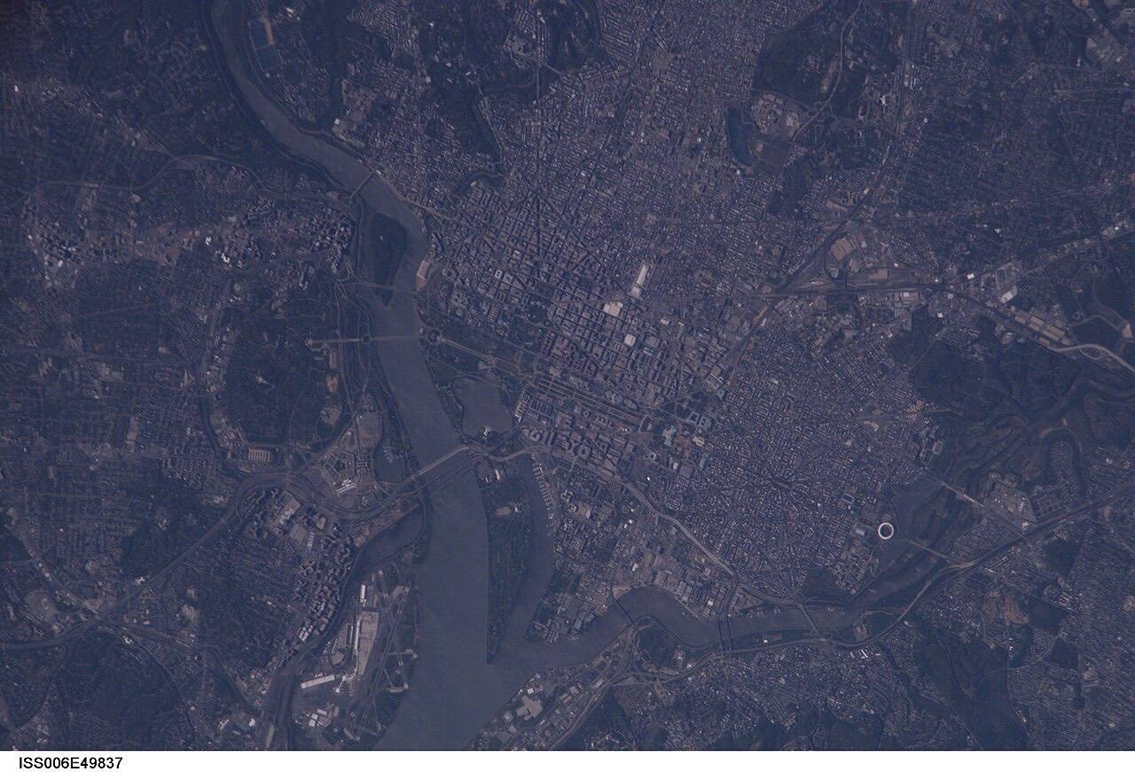 View of Washington, D.C. taken during ISS Expedition 6.