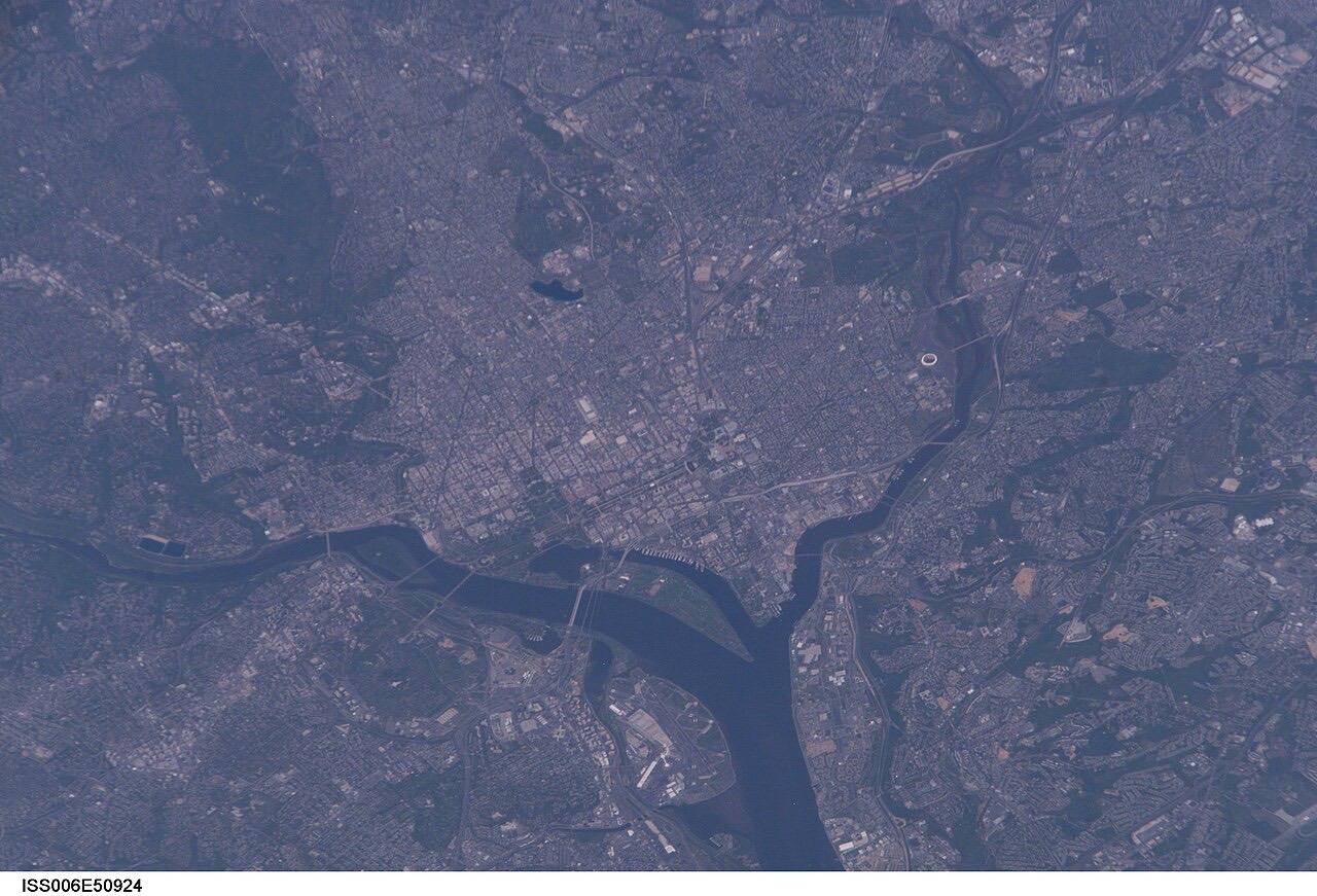 View of Washington, D.C. taken during ISS Expedition 6.