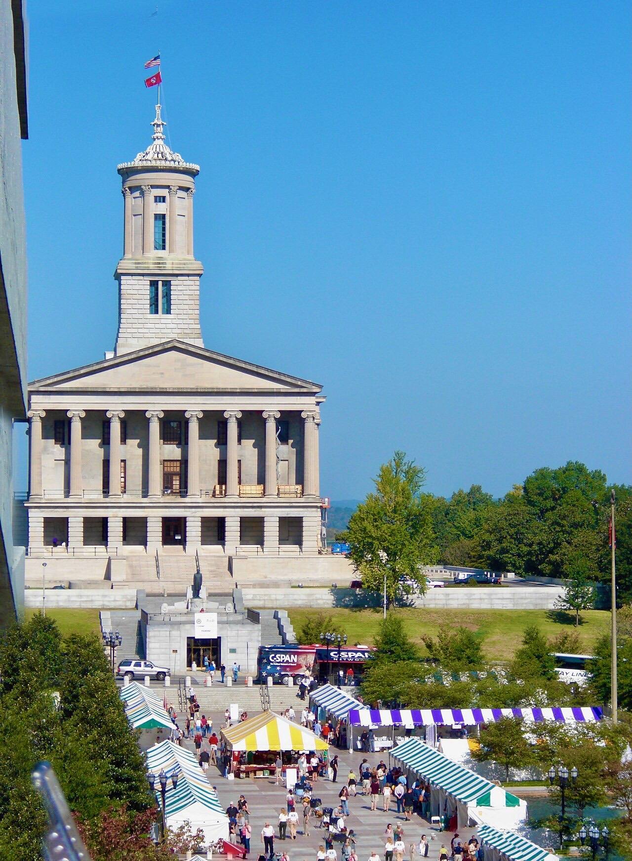 The Tennessee State Capitol building in Nashville