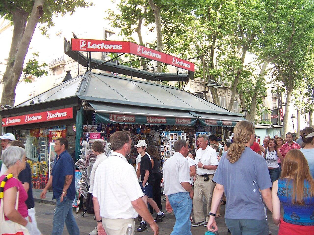 Les Rambles (The Avenues), in Barcelona.