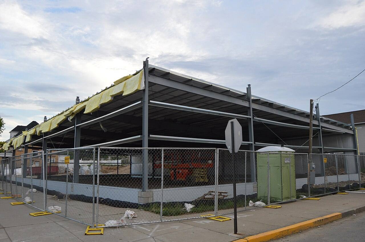 Construction of a Dollar General store on the southwestern corner of the junction of Seventh Avenue (Pennsylvania Route 18) and Nineteenth Street in Beaver Fall