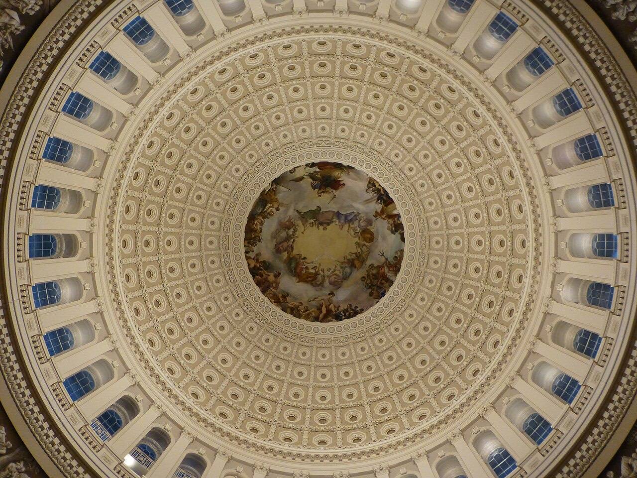 United States Capitol Rotunda ceiling.