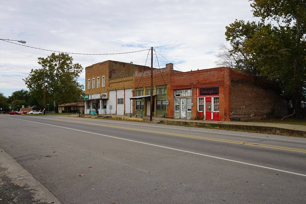 Main Street in Cumby, Texas (United States).