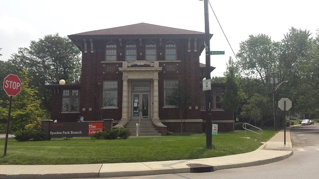 Photo of the Spades Park Branch of the Indianapolis Public Library by Kurt Beard