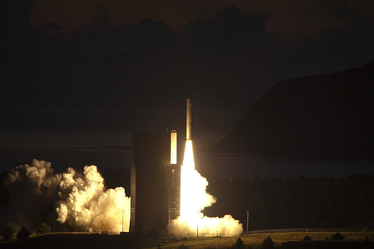 The Naval Research Laboratory tactical satellite IV (TacSat-4) lifts off from the Alaskan Aerospace Corporation's Kodiak Launch Complex aboard a Minotaur IV+ la