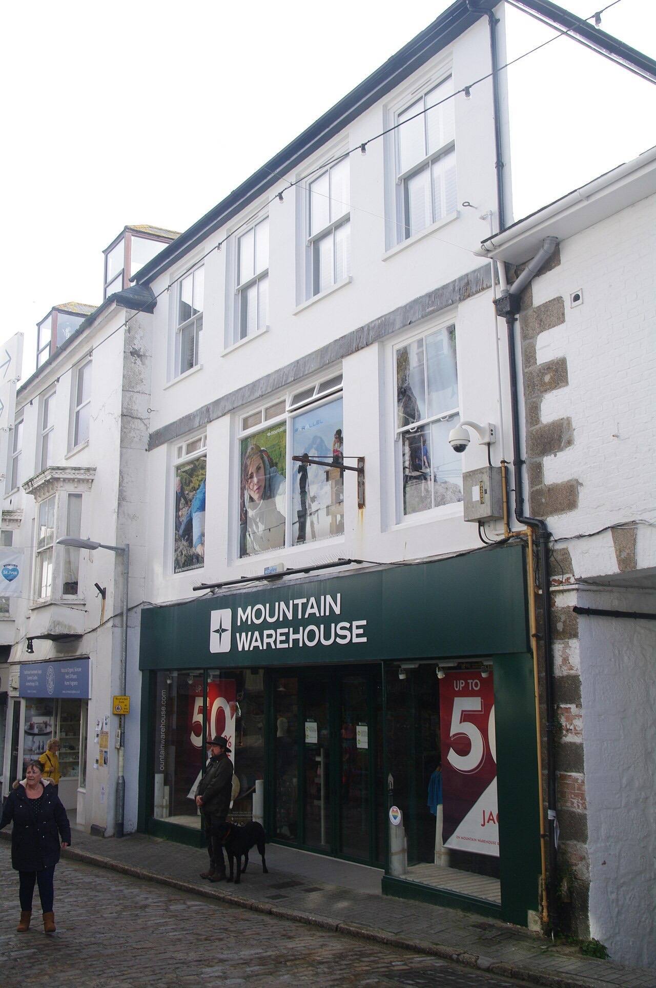 Mountain Warehouse, Fore Street, St Ives, Cornwall - October 2021