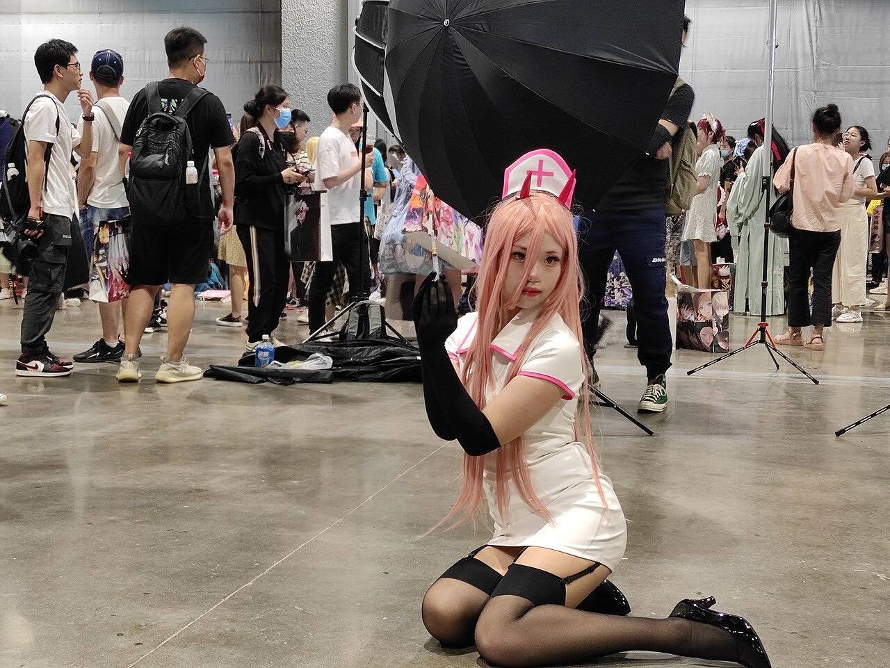 Nurse cosplay at 2021 Nanjing A3 Exhibition