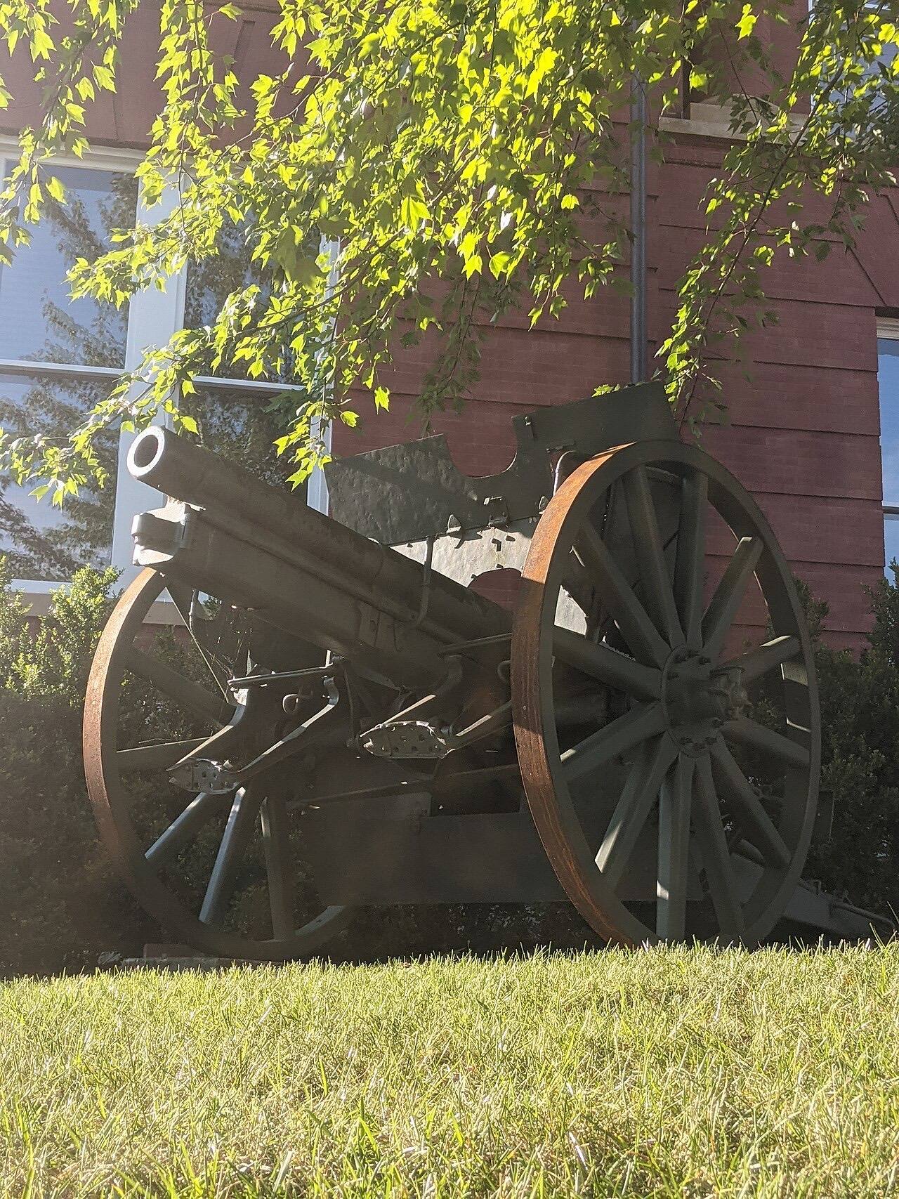 German World War I field gun 2 South Main Street downtown Lexington VA July 2022