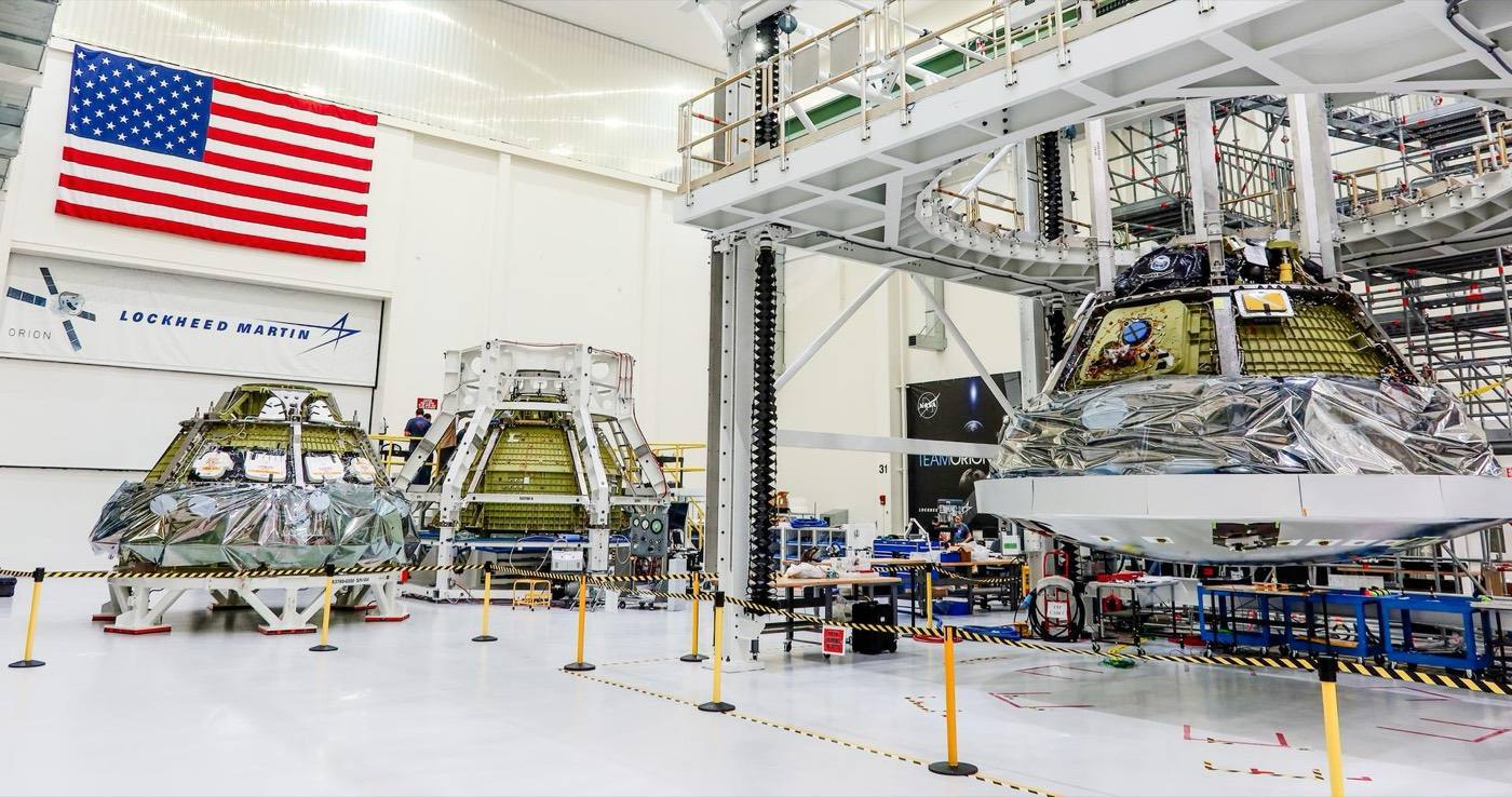Orion Crew Modules for Artemis II, Artemis III, and Artemis IV
